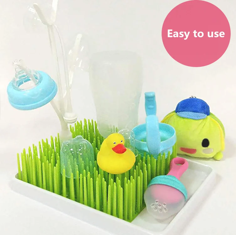 

Baby Bottle Dryer Baby Bottle Dish Grass Lawn Drying Rack For Baby Dishes Sippy Cups Organize Cutlery Holder High Quality