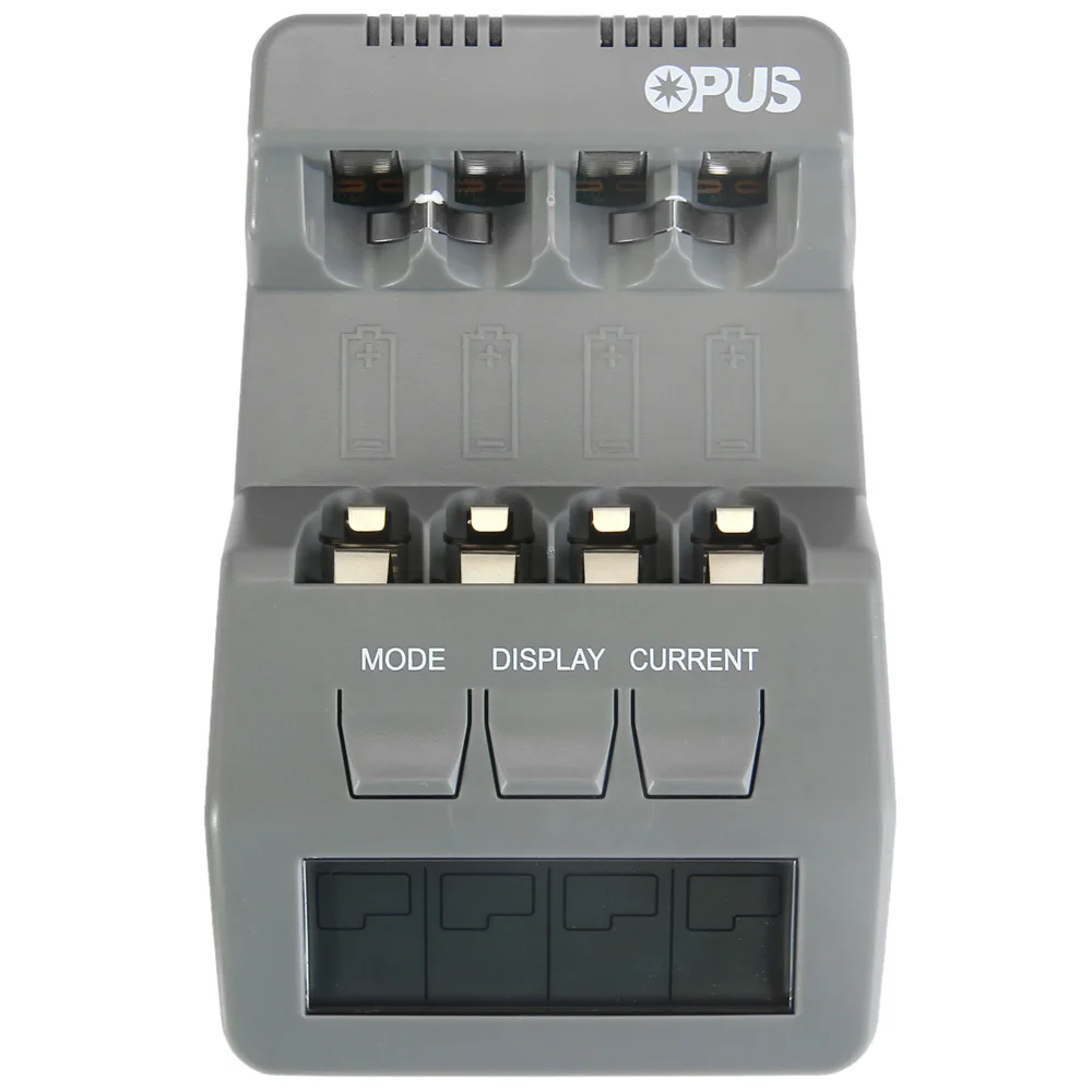 Opus BT-C700 NiCd NiMh LCD Digital Intelligent 4-Slots Battery Charger For Lithium Ion / Ni-MH / NiCd Batteries US / EU Plug Opus BT-C700 NiCd NiMh LCD Digital Intelligent 4-Slots Battery Charger For Lithium Ion / Ni-MH / NiCd Batteries US / EU Plug