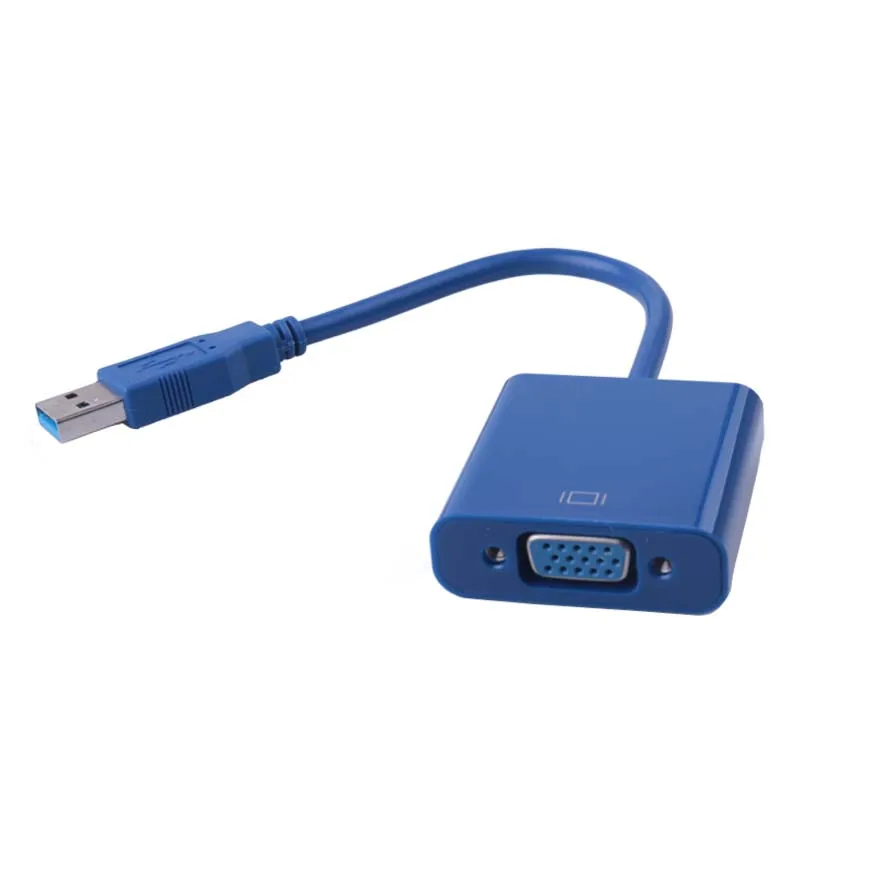 Usb 3.0 To Vga Multi-display Adapter Converter External Video Graphic Card  For Win 7/8 Laptop Dvd Player Tablets - Audio & Video Cables - AliExpress