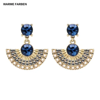 

Warme Farben Silver Color Women 's Drop Earrings Jewelry Bohe Crystal Funny Earring Zircon for Christmas Lady Femme Accessories