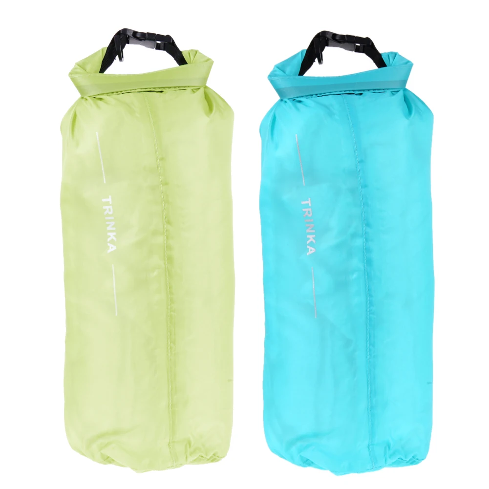 Открытый сухой мешок 8L ультра светильник водонепроницаемый складной портативный пакеты для кемпинга Пешие прогулки плавание дрейфующих синий и зеленый