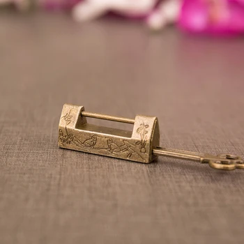 

Chinese Ancient Style Beautiful Meaning Jewelry Box Password Lock Make Old Dormitory Cabinet Password Box