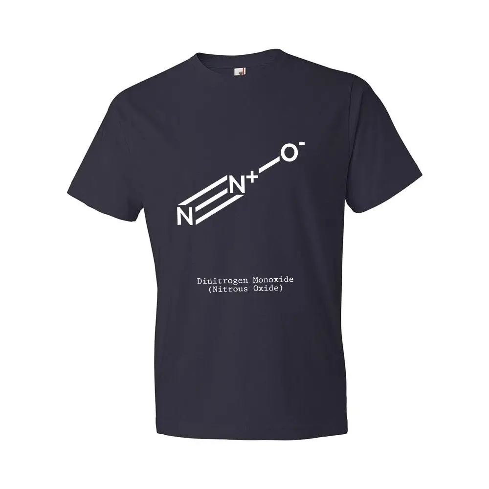 

Nitrous Oxide Molecule N2O Shirt Science Nitrous T-shirt Nitrous Racing Dentist Summer Short Sleeves Cotton T Shirt Fashion