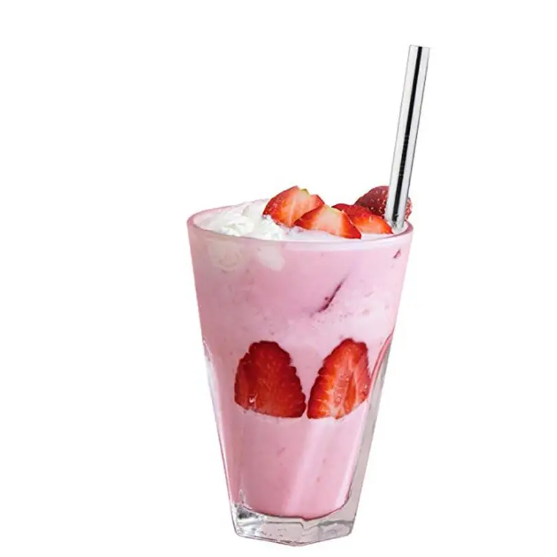 2018 NEW FASHION 4PC Stainless Steel Metal Straws Extra Wide 12mm Reusable Drinking Str W0710