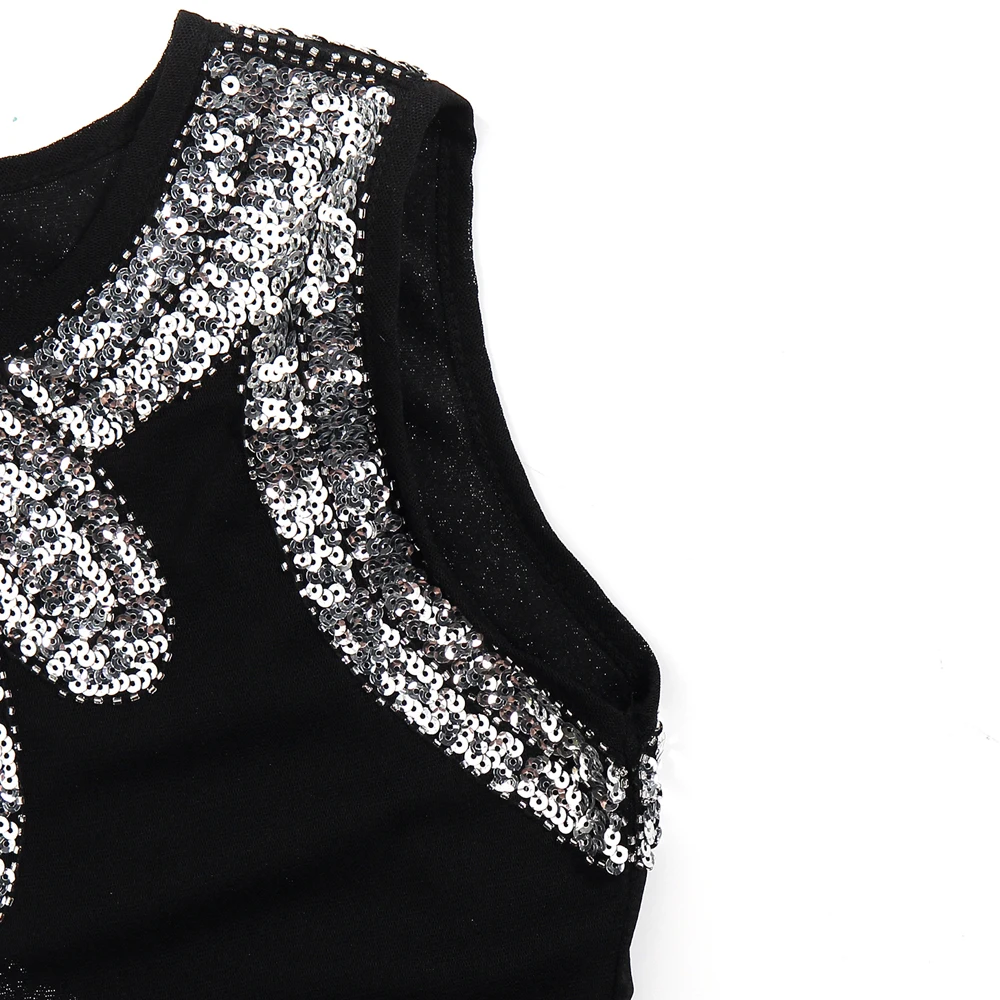 Обтягивающее маленькое черное платье миди Vestido для женщин 1920s винтажное платье с бахромой из бисера и пайетками Gatsby туника топ ЦЕЛЬНОКРОЙНОЕ ПЛАТЬЕ