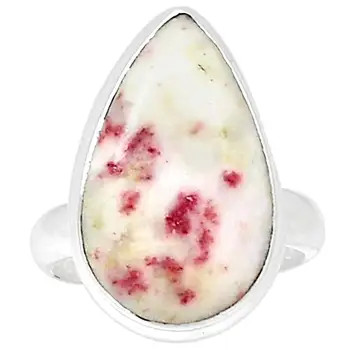 

Genuine CINNABAR Ring 925 Sterling Silver Jewelry,USA Size :6.5, MHBAR3742