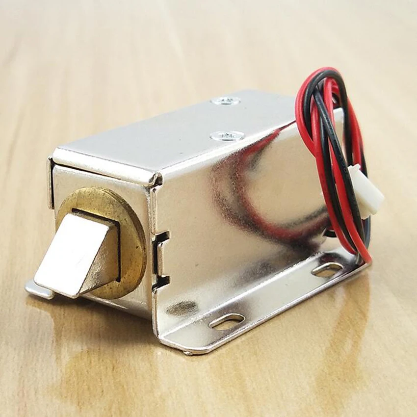 

DC 12V/24V Mini Small Solenoid Electromagnetic Electric Control Cabinet Drawer Lock Intelligent Auto Lock for DIY Project