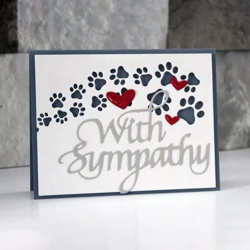 YaMinSanNiO Hearts Pawprints металлические режущие штампы Новинка 2019 изготовление