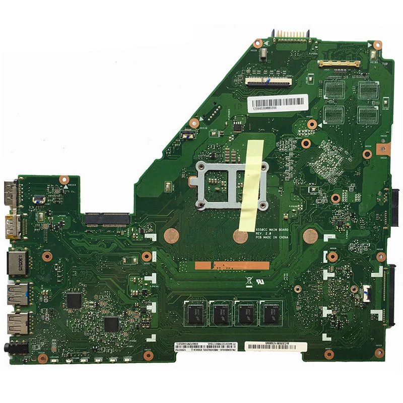 X550CC материнской платы ноутбука 4G Оперативная память I3-3217U для ASUS X550CA X550CC X550CL R510C Y581C X550C X550 материнская плата тестирование в целости