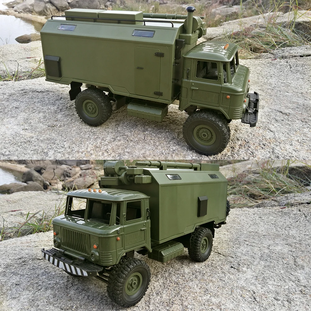 Урал армейский грузовик масштаб 1/16 2,4G 6WD RC модель игрушечного автомобиля внедорожный военный грузовик дистанционный Contral скалолазание гусеничный комплект