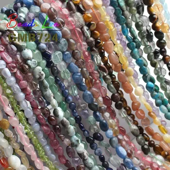 

4-7MM Irregular Shape Freeform Natural Stone Bead Quartz Opal Agates Loose Spacer Beads For Jewelry Making DIY Bracelet 15Inches