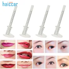 Милый haicar 4 шт. Pro Microblading многоразовые мерки для макияжа бровей направляющая линейка постоянный инструмент пластиковые трафареты для татуировок