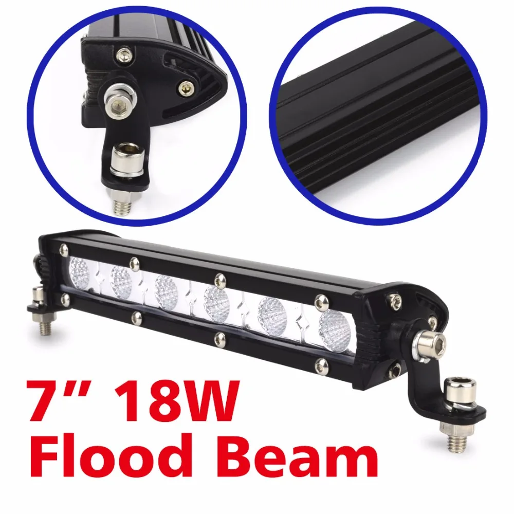 1x 10 W CREE DEL Work Light Bar Flood Beam 4x4 inverse Lampe 12 V 24 V NEW BRAND 