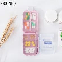 GOONBQ 1 шт. коробка для хранения таблеток Пшеничная солома портативный дорожный Чехол для таблеток медицинская коробка держатель для хранения Органайзер контейнер Органайзер