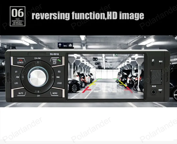 4 дюймовый автомобильный Радио плеер Поддержка камеры заднего вида AUX FM USB автомобильный видео плеер с дистанционным управлением по Bluetooth