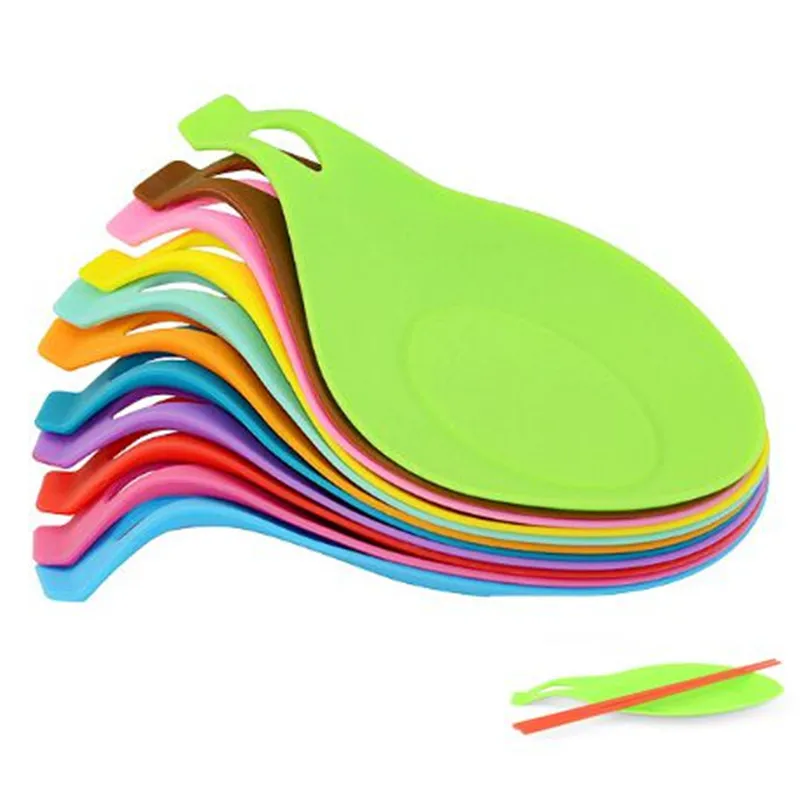 

1Pc Kitchen Accessories Small Silicone Spoon Mat,Spatula European Style Spoon Pad for Kitchen Gadget Kitchen Goods Kitchen Tools