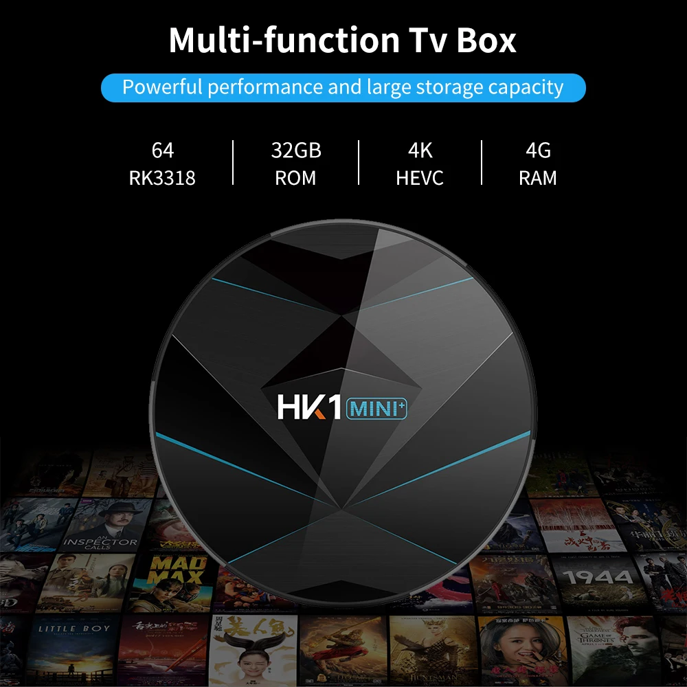HK1 Мини плюс Android 9,0 ТВ приставка 4 Гб 64 Гб RK3318 4 ядра 2,4G/5G Wifi 4K HD ТВ приставка HK1 мини Макс 4G 32G 100M 3,0 USD