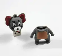 100pcs/lot lovely cartoon mouse model usb2.0 flash drive 1GB 2GB 4GB 8GB 16GB 32GB 64GB thumb drive pen drive memory stick
