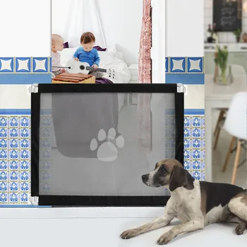 

New Dog Portable Assembly Safety Fence Fence Paw Print Door Fence Home Isolation Net Pet Home Isolation Network