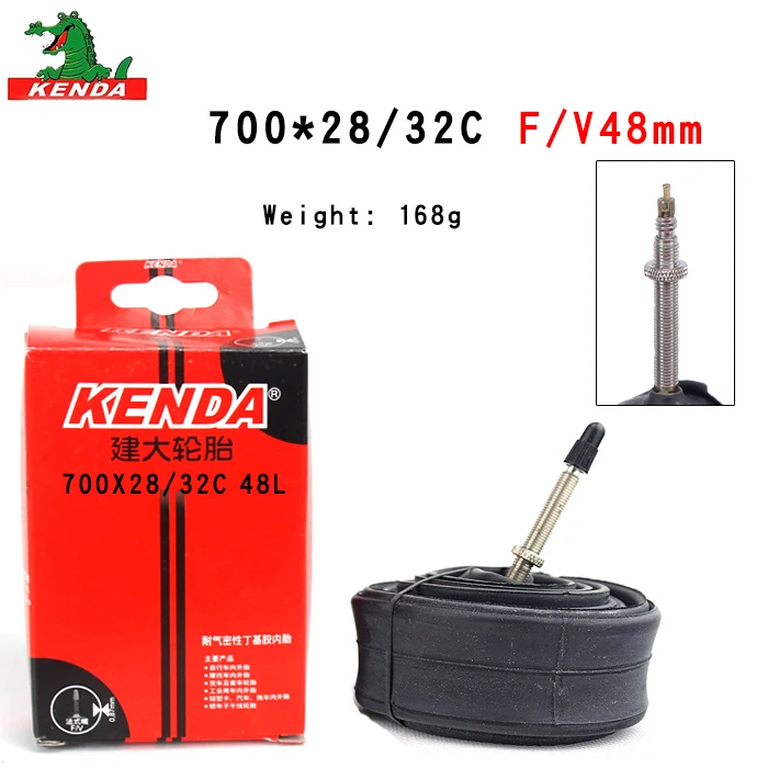 Kenda Bicycle Inner Tube 700*18 23 25 28 32 35 43 45C French valve Cycling Mountain Bike Butyl Rubber Tire parts - Цвет: 700X28-32C FV48mm