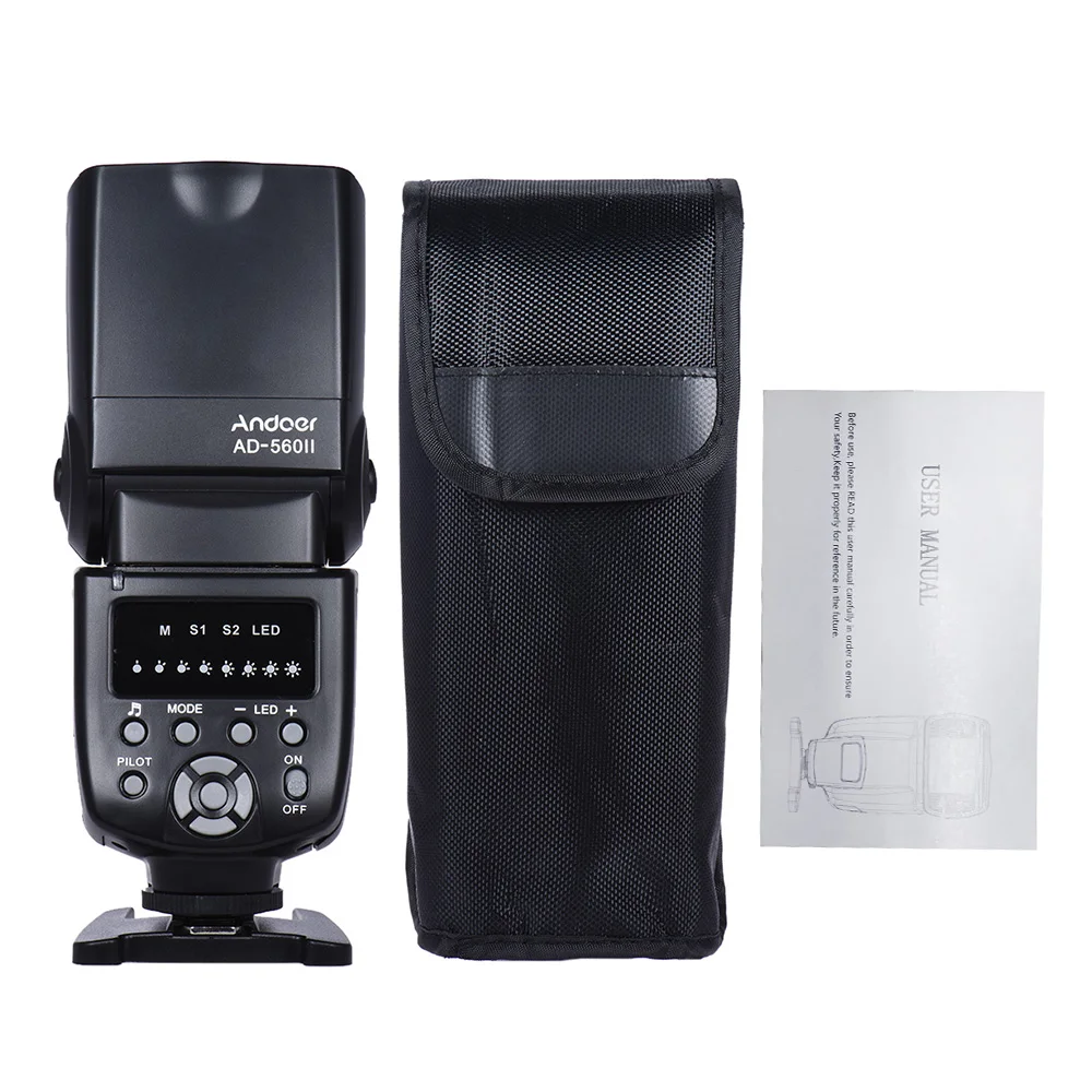Andoer AD-560 II универсальная камера Вспышка Speedlite для Canon Nikon Olympus Pentax DSLR камера s Вспышка Speedlite Speedlight