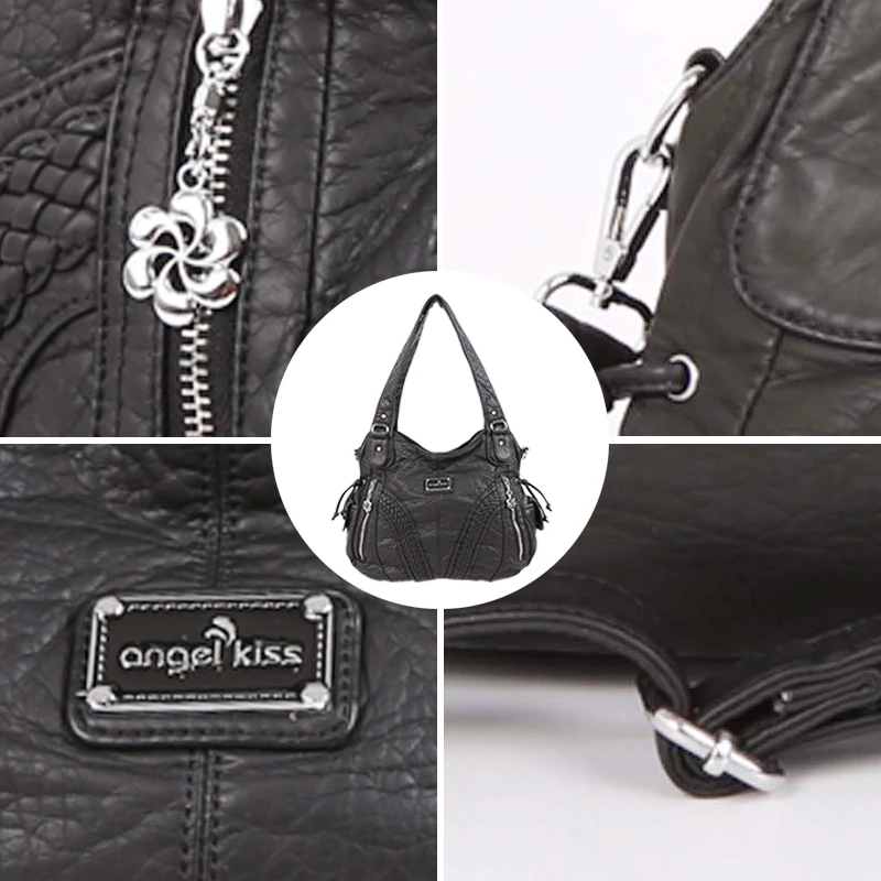 Angelkiss Дамские Сумки из искусственной кожи модные сумки через плечо моющиеся
