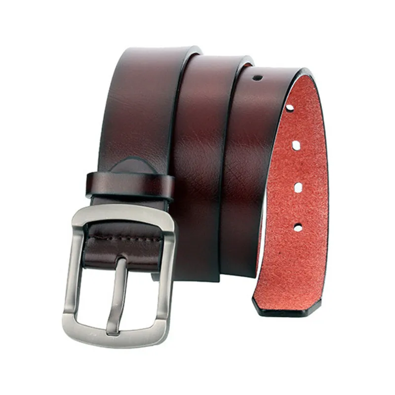 

2019 New Quliaty Men Leather Straps Fashion Retro Punk Belt Designer PU Belt with Alloy Pin Buckle Jeans Casual Belt w/3.7cm
