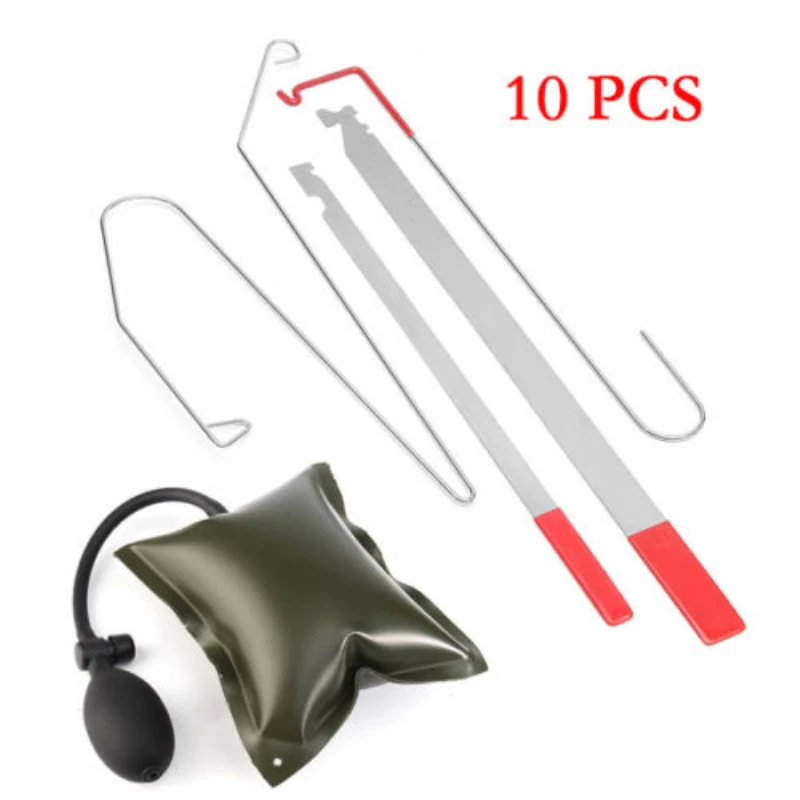 Universal Car Door Key Lost Lock Out Emergency Open Unlock Tool Kit Air Pump