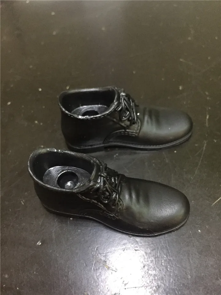 Scarpe Per Bambole 1/6 – Stivali Alti In Vinile Nero Opaco Per Action Figure Femminili Da 12 Pollici - 5