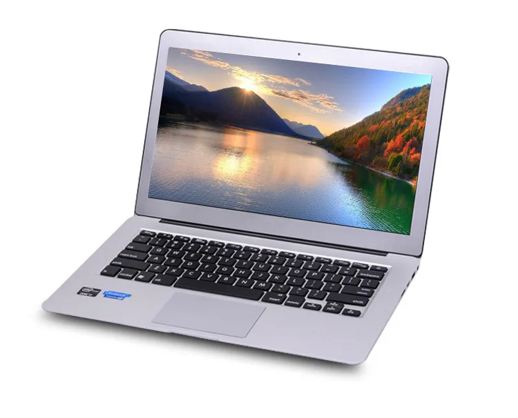 13.3inch aluminium Core I7 5500U laptop computer backlit keyboard 8GB RAM 256GB SSD I7 notebook metal pc can add lighting logo