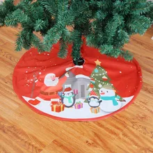 90 см Рождественская елка юбки коврик плюшевый Санта-Клаус ковер со снеговиком домашний офис Декор для пола рождественские принадлежности вечерние елочные украшения