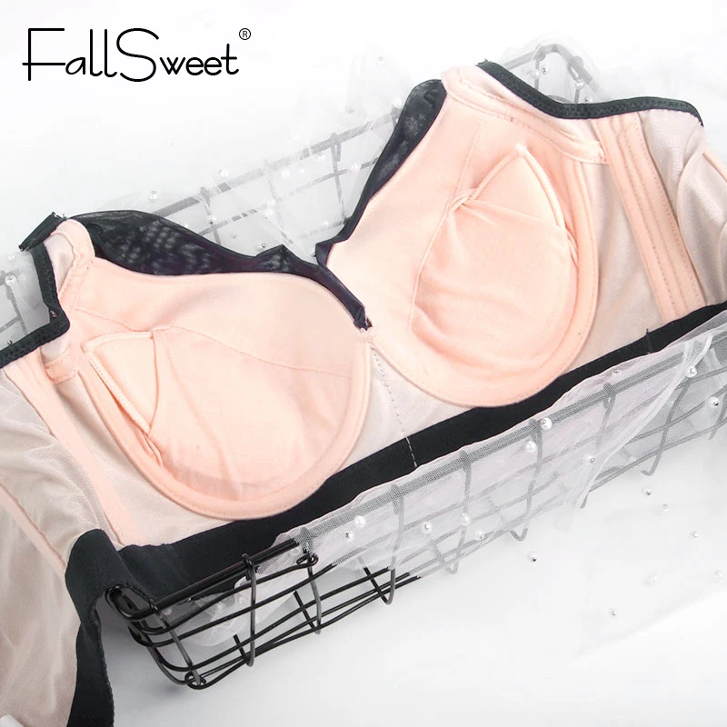 Женский кружевной бюстгальтер Fallsweet сексуальный лиф со съемными вставками