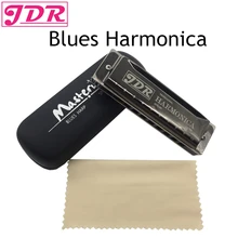 JDR Harmonica 10 Hole 20 Tones Mouth Organ Blues Professional Harmonica Metal Musical Instrument Key Of C For Rock Jazz Folk JDR Harmonica 10 Hole 20 Tones Mouth Organ Blues Professional Harmonica Metal Musical Instrument Key Of C For Rock Jazz Folk