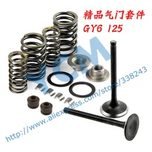 Valve Assembly GY6 125 Cylinder Head Parts Valve set Engine Parts Wholesale YCM QMTJ GY125 Drop