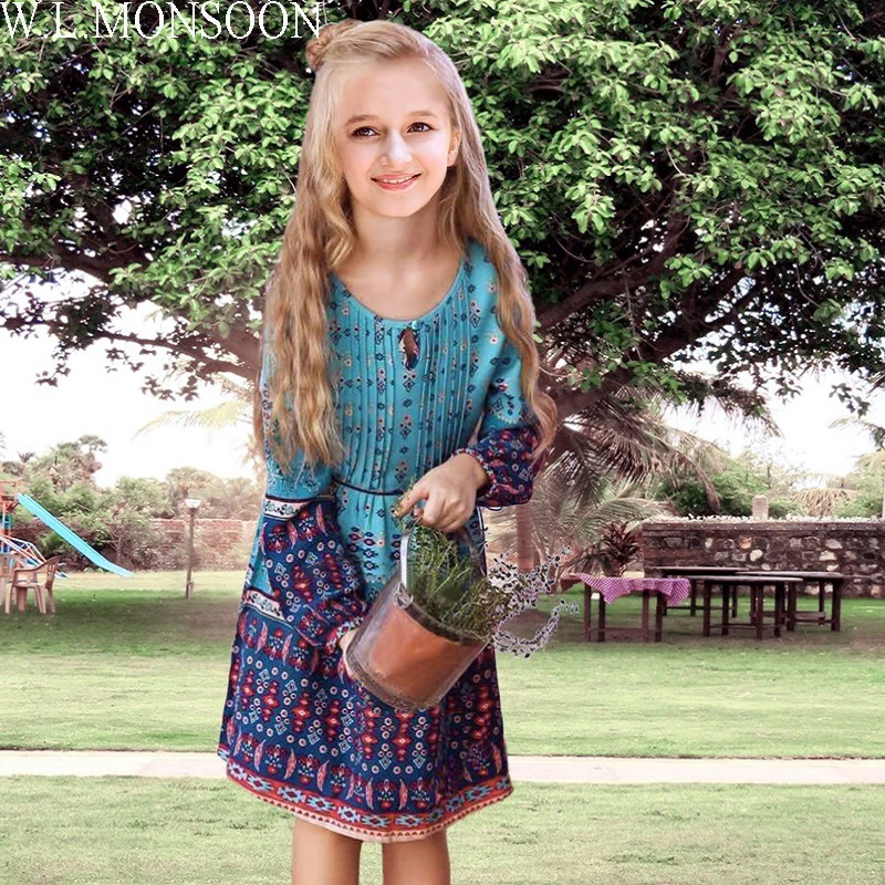 W.L.MONSOON Baby Girls Dress with Sashes 2017 Autumn Brand Princess Dress Girls Clothing Flower Kids Dresses Children Clothes W.L.MONSOON Baby Girls Dress with Sashes 2017 Autumn Brand Princess Dress Girls Clothing Flower Kids Dresses Children Clothes