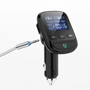 

Bluetooth 5.0 FM Transmitter Car Kit MP3 Player Lossless Music Car Modulator with Voltage Detection Navigation Broadcast