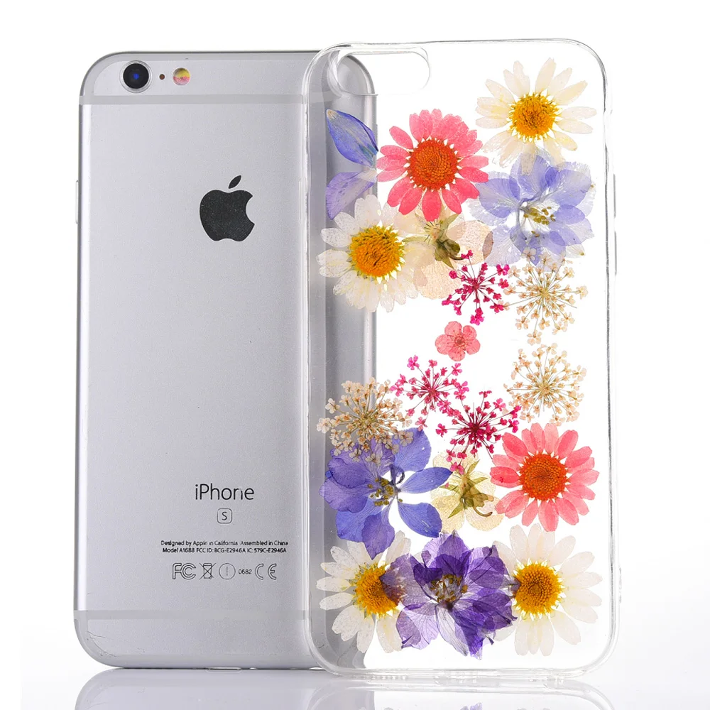 Чехол для iPhone 6 S 4 7 дюймов мягкий силиконовый натуральный свежий цветок лето