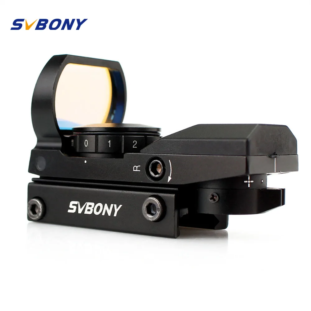 

SVBONY 20mm Rail Single Red Dot Riflescope Reflex Optics Sight w/4 Reticles 11 Level of Brightness Hunting F9139