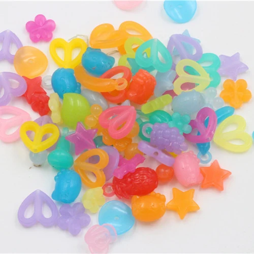 50 шт бусины игрушки для детей девочка подарок DIY орбиты творчества браслет/ювелирных изделий для малышей и детей постарше игрушка, обучающая завязывать шнурки рукоделие - Цвет: 50pcs Jelly beads