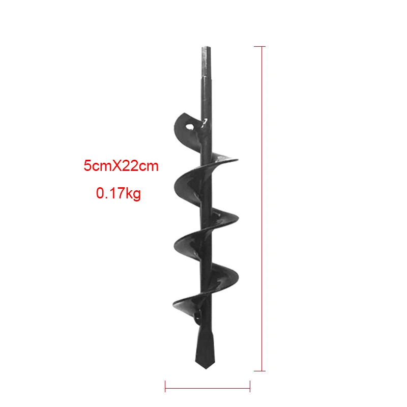 Садовый спиральный с отверстиями сверлильный плантатор Рото цветочный плантатор лампа шестигранный вал сверлильный шнек Садоводство постельные принадлежности посадочное отверстие экскаватор инструмент