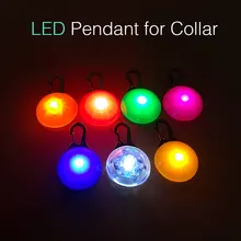 Подвеска для собак Светодиодный кошка поводки собачьего ошейника огни светящиеся кулон ПЭТ светящаяся Яркий светящийся ошейник для собак, без пуговиц, Батарея