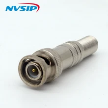 Золотой BNC Мужской видео Соединительный разъем для винта для RG59 кабель адаптер 10 шт