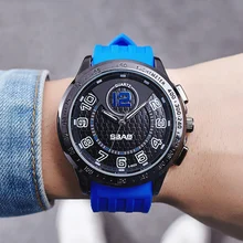 Многофункциональные наручные часы на весь экран, Роскошные водонепроницаемые цифровые часы, мужские спортивные электронные часы