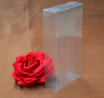 

20pcs 3*8*12cmTransparent plastic PVC boxes Clear Wedding Favor Gift Box small packaging box for toy display