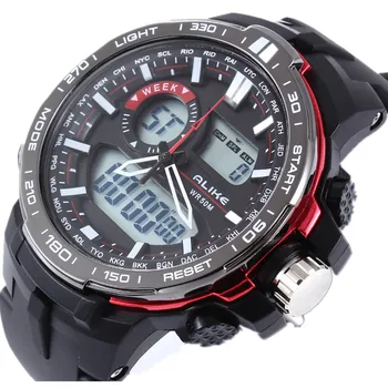 

2019 New ALIKE G Style Watches Men Luxury Brand Men's Quartz-Watch LED Analog-Digital Sports clock Man Army Military Wrist Watch