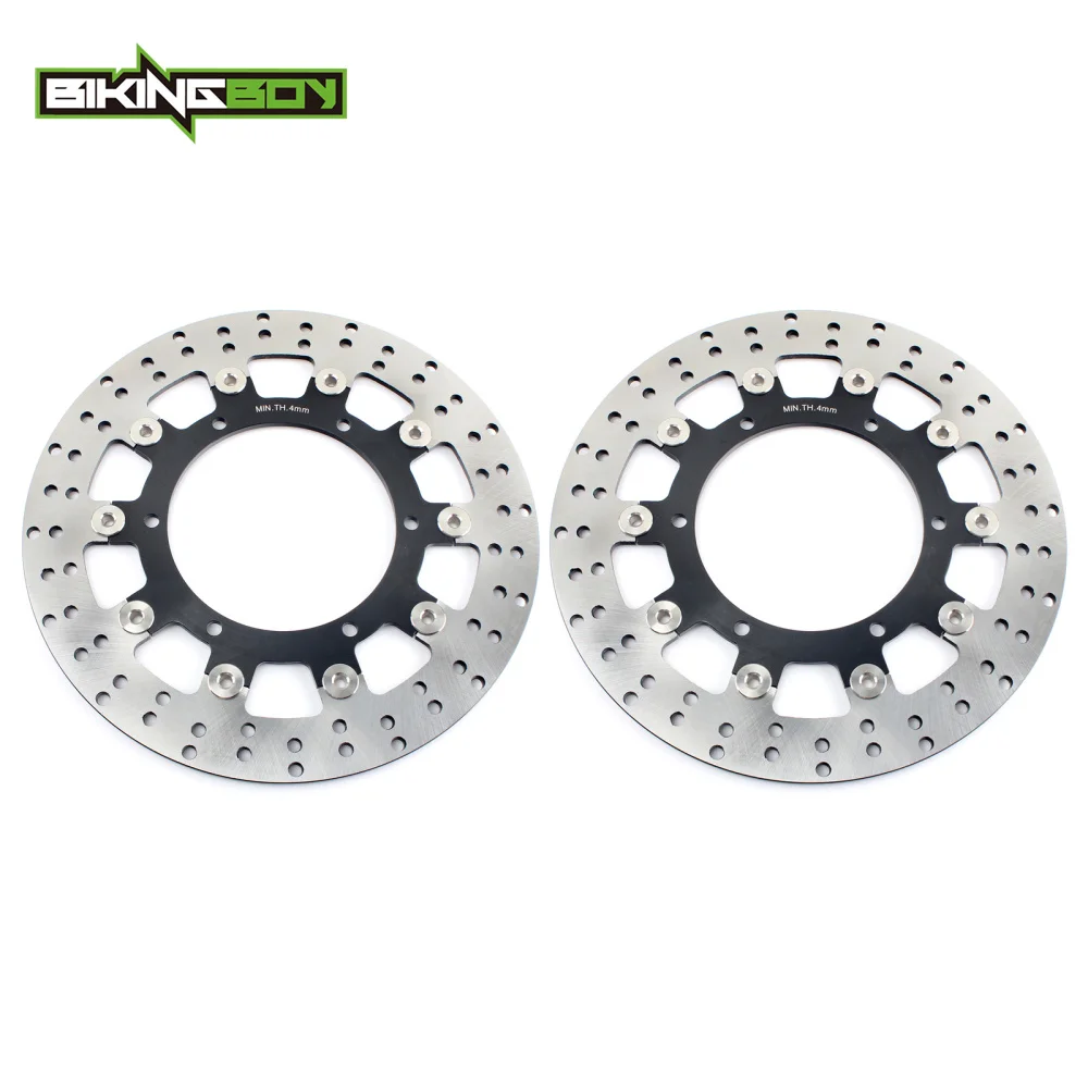 

BIKINGBOY Front Brake Discs Disks Rotors For Yamaha YZF R1 1998-2003 R6 1999-2002 XJ 600 N 98-03 YZF 1000 R Thunderace XT 660 Z