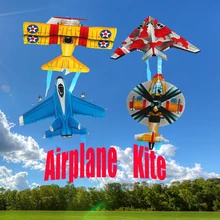 Многоцветной воздушный змей мини-самолет воздушный змей для детей летная модель ребенок интерактивный интерес открытый воздушные змеи летающие игрушки маленький пластик