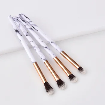 

4 Pcs Marble Texture Makeup Brushes Marbling Handle Women Eyeshadow Brush Powder Blending Concealer Make-Up Cosmetic Brush Tool
