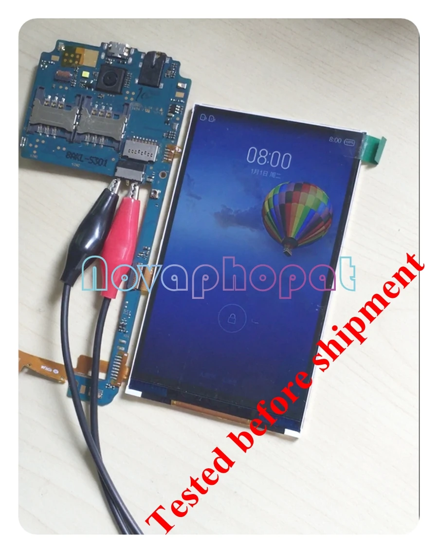 

Novaphopat 100% Tested LCD Screen For Philips S308 S301 LCD Display Replacement Screen + Tracking
