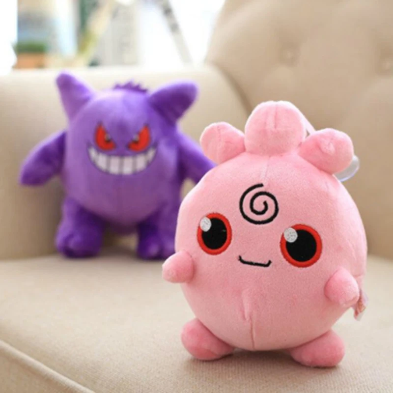 20 см Пикачу плюшевая игрушка Gengar маленькие мягкие игрушки кукла с подушкой для сна подарки на день рождения ребенка аниме Jigglypuff Poliwhirl Charmander